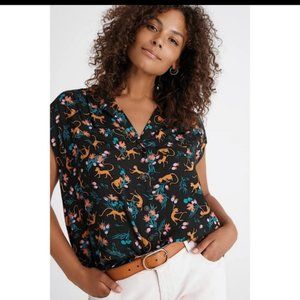 Anthropologie Maeve Monkey Shirt